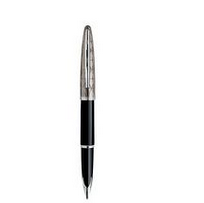 Waterman Carene Fountain Pen, Fine Nib, Contemporary Black and Gunmetal with Silver Trim (S0909910) for $225.4
