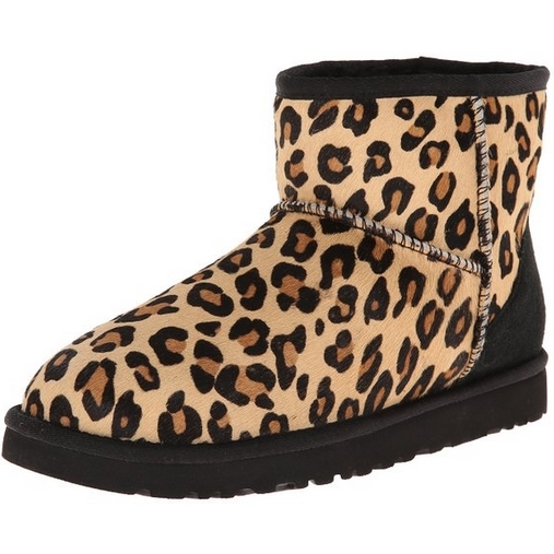 UGG Australia Womens Classic Mini Calf Hair Leopard Winter Boot $77 FREE Shipping