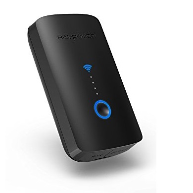 RAVPower FileHub WD03 wireless SD Memory Card Reader, Wireless Travel Router,6000 mAh External Battery Charger Powerbank, wireless accessing USB Hard Drive USB Flash Disk, SD SDXC SDHC up to 256GB, only $34.99, free shipping after using coupon code