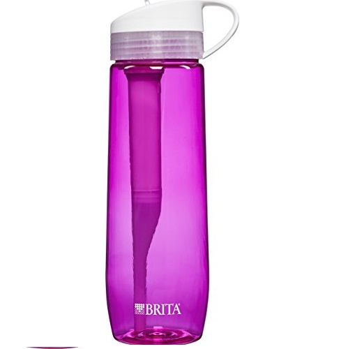 Brita Hard Sided Water Filter Bottle, 23.7 Ounces, Colors and Design May Vary, only $12.88 after clipping coupon