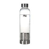 史低！明星最爱的高大上水杯！MIU COLOR®时尚便携硼硅玻璃水瓶，18.5盎司，带尼龙套和清洁刷，现用折扣码后仅$12.99！