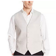Perry Ellis Linen Suit Vest男士经典马甲 仅售$37.49 免邮费