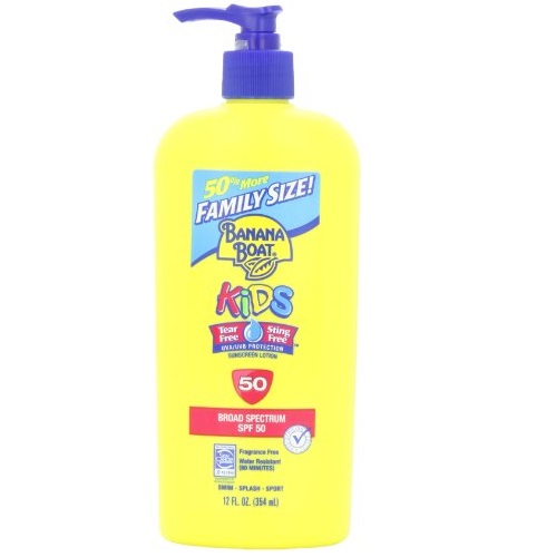 Banana Boat Kids SPF 50 Family Size Sunscreen Lotion, 12-Fluid Ounce, only  $7.79, free shipping after using SS