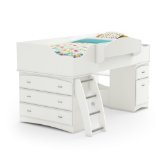 South Shore Imagine Collection Twin Loft Bed kit, Pure White，$520.68 