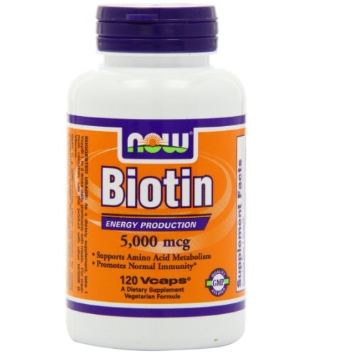NOW Foods Biotin 5000mcg, 120 Vcaps, only $7.05, free shipping after using SS