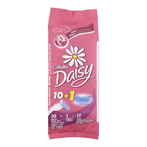 Gillette Daisy Comfort Hold Pivot Disposable Womens Razor 10 Count + 1 Free Simply Venus Pink Womens Razor, only $5.26, free shipping