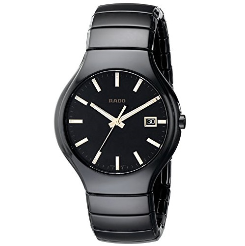 Rado Men's R27653062 True Analog Display Swiss Quartz Black Watch, only $480.00, free shipping
