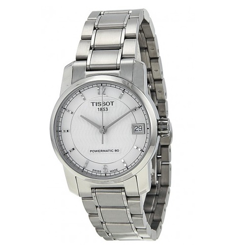 TISSOT T-Classic Automatic Silver Dial Titanium Ladies Watch T0872074403700, only $499.00, free shipping