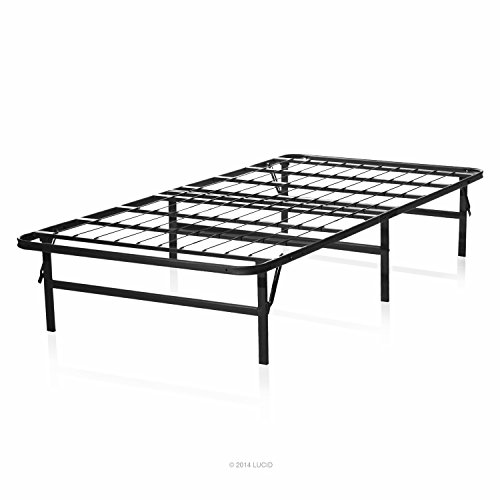 Lucid Foldable Metal Platform Bed Frame and Mattress Foundation, Twin $69.96
