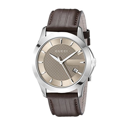 史低價！Gucci 古馳YA126403 G-Timeless 男士石英腕錶，原價$695.00，現僅售$390.94，免費一日快遞！