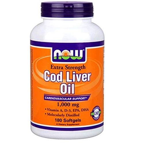 Now Foods Cod Liver Oil Soft Gels, 1000 mg, 180 Count, only $10.30