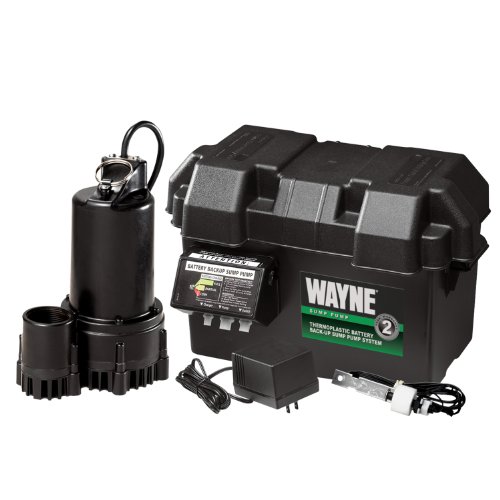 Wayne ESP25 12-Volt 3300 Gallons Per Hour Battery Back Up Sump Pump System, only $161.00 , free shipping 