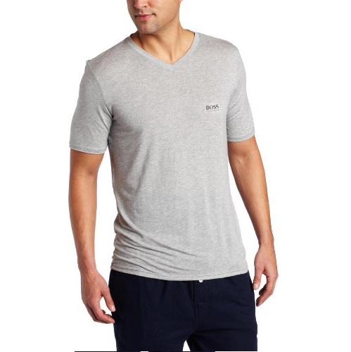 BOSS HUGO BOSS Men's Micromodal Short Sleeve V-neck T-shirt, only $23.39 after using coupon code 