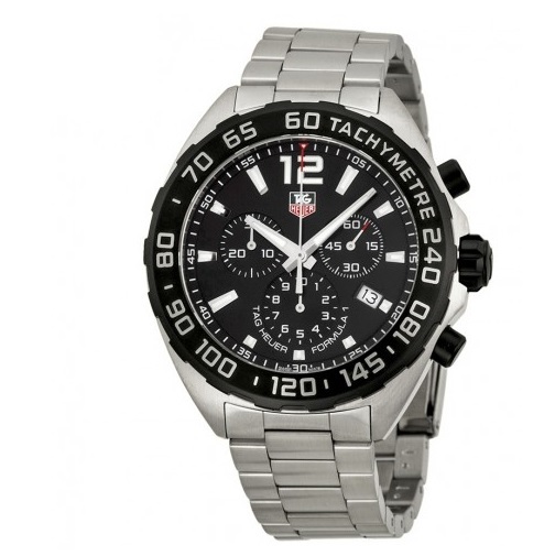  TAG HEUER Formula One Chornograph Black Dial Stainless Steel Mens Watch Item No. CAZ1110.BA0877, only $825.00, free shipping after using coupon code 