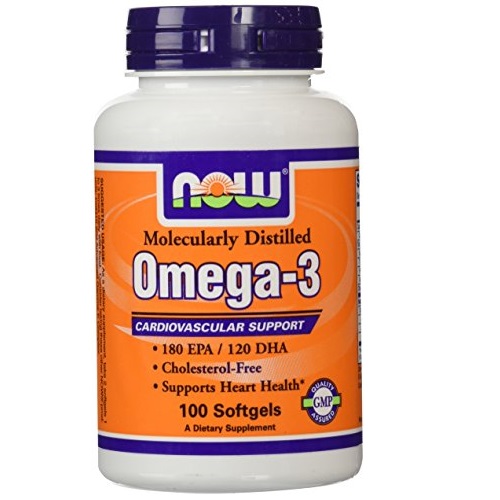 Now Foods Omega-3 Molecular Distilled Dietary Supplement, 1000 mg, 100 Count, only $4.99 