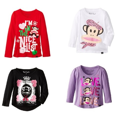 Paul Frank shirts for girls, as low as $4.46