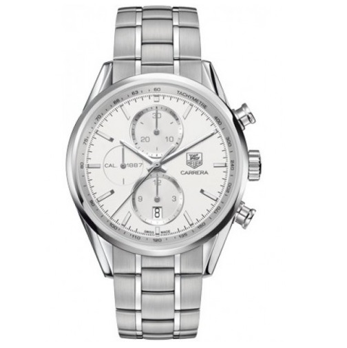 TAG HEUER Carrera Automatic Silver Dial Steel Mens Watch  CAR2111.BA0724, only $2,620.00 , free shipping  after using coupon code