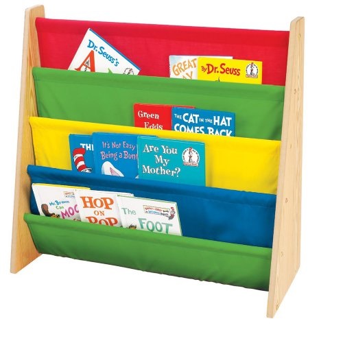 Tot Tutors Kids Book Rack Storage Bookshelf, Natural/Primary (Primary Collection), only $14.37