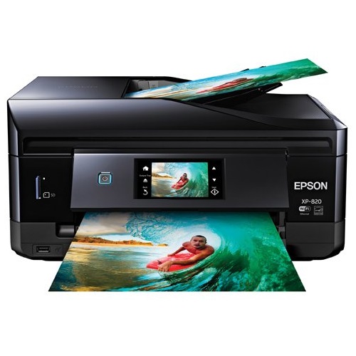 史低價！Epson愛普生 XP-820 多功能一體彩色噴墨印表機，原價$199.99，現僅售$99.99 ，免運費