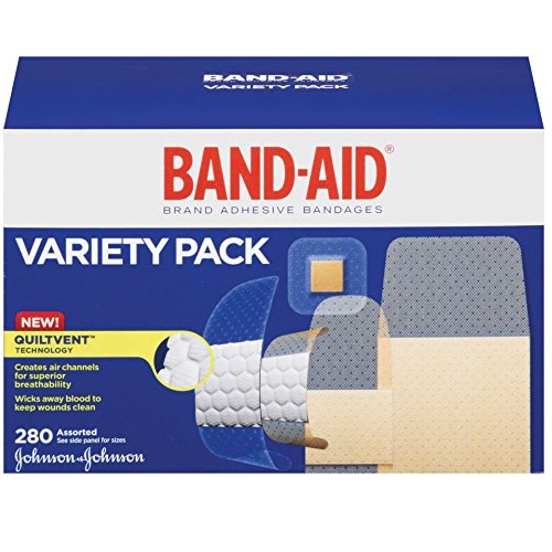 Band-Aid Brand Adhesive Bandages, Variety Pack, 280 Count, only $8.74