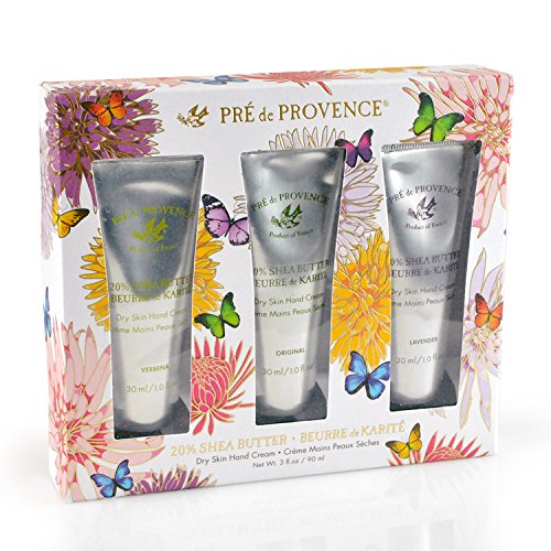 Pre de Provence Shea Butter Dry Skin Hand Cream Gift Box - Set of 3 - Verbena, Original, and Lavender, only $17.71 after clipping coupon 