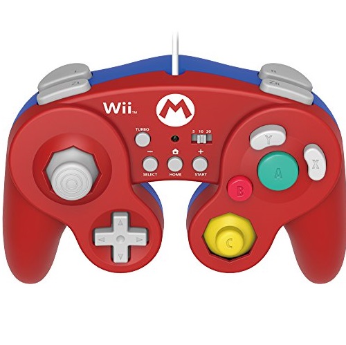 史低價！HORI Wii U專用帶渦輪遊戲手柄，(Mario Version)，原價$24.99，現僅$15.70 