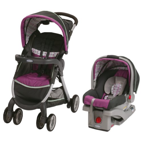 Graco Fastaction Fold Click Connect Travel System Stroller, Nyssa, Only $91.79, free shipping