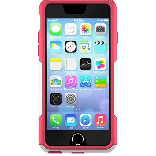 OtterBox iPhone 6 Case - Commuter Series, Retail Packaging - Neon Rose (Whisper White/Blaze Pink) (4.7 inch), only $22.88 