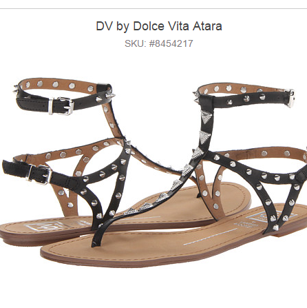 大牌即视感！DV by Dolce Vita Atara 女士夹趾凉鞋$24.99 免运费