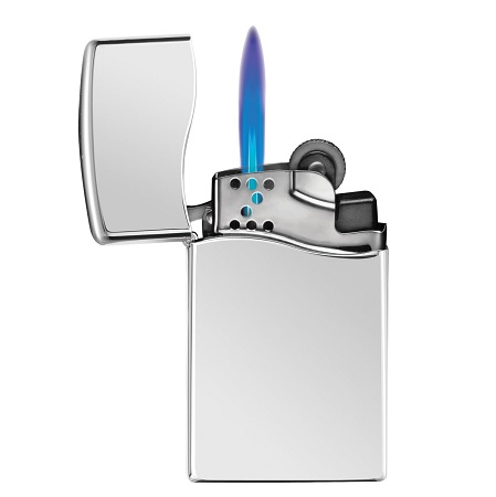 Zippo High Polish Chrome BLU2 Silver Lighter (4 1/4 x 2 1/4-Inch), only $37.94, free shipping