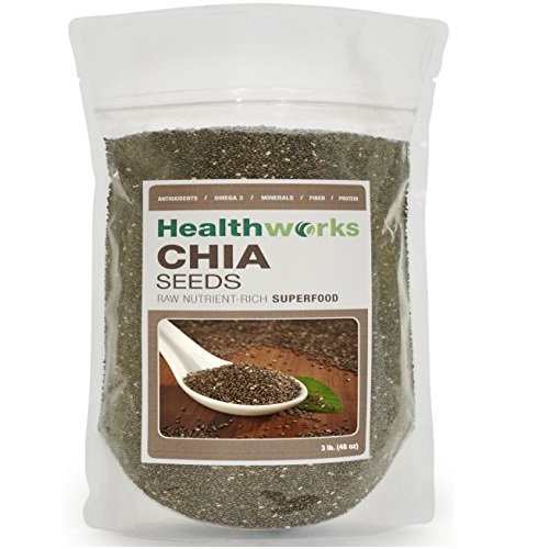 HealthWorks Chemical Free Chia Seeds 3 Pounds, only $13.29, free shipping after using SS