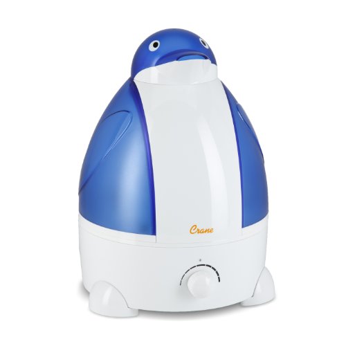 Crane Adorable Ultrasonic Cool Mist Humidifier with 2.1 Gallon Output per Day - Penguin, only $18.21