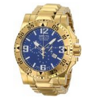 Invicta Men's 5676 Reserve Collection Excursion Chronograph 18k Gold-Plated Watch，$166.33 & FREE Shipping