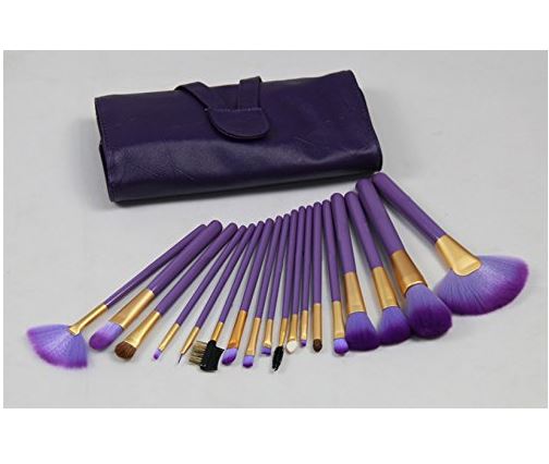 Amazing2015 Professional Cosmetic Makeup Brush Set with Bag -purple $14.99 & FREE Shipping on orders over $49.