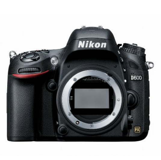 Nikon D600 24.3 MP CMOS FX-Format Digital SLR Camera (OLD MODEL)，$1,299.95 & FREE Shipping