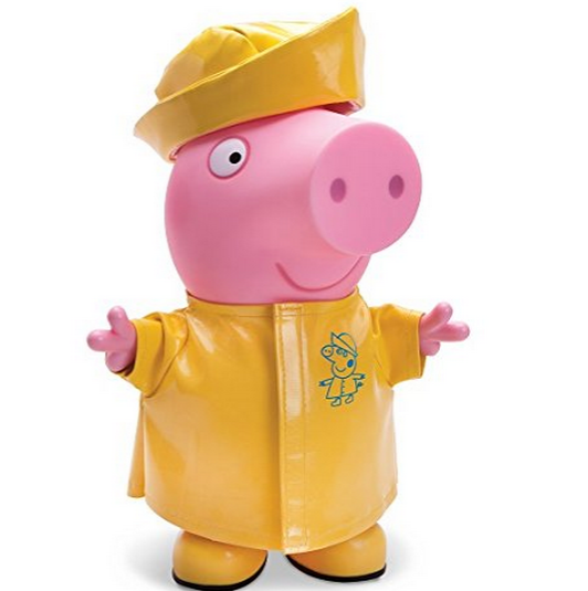 史低！Peppa Pig 粉红猪小妹 雨天可换装玩偶，原价$24.99，现仅$7.33！