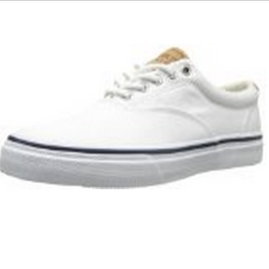今年最火的小白鞋！Sperry Top-Sider 男士水洗斜紋帆布鞋，低至$29.98