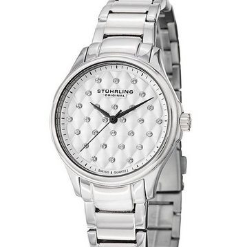 Stuhrling Original Women's 567.01 Vogue Culcita Analog Display Swiss Quartz Silver Watch $59.99& FREE Shipping
