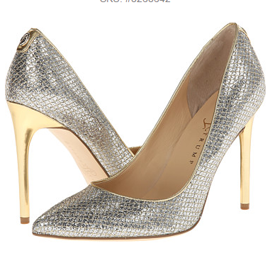 Ivanka Trump 銀色尖頭細高跟鞋 僅售$69.99 免郵費