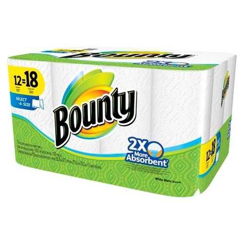 eBay：速抢！Bounty Select-A-Size 白色 Paper Towels厨房用纸，12大卷，原价$18.79，现仅售 $13.99，免运费