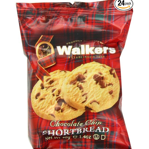 Walkers Shortbread Chocolate Chip , 2-Count Cookies (Count of 24) $14.68