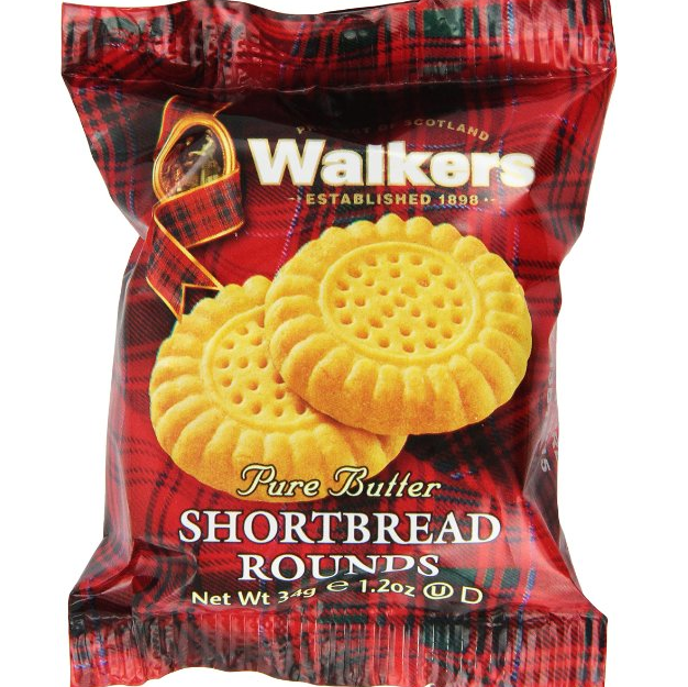 英国进口饼干 Walkers沃克斯奶油圆酥 2包,现点击coupon后仅售$12.15, 免邮费