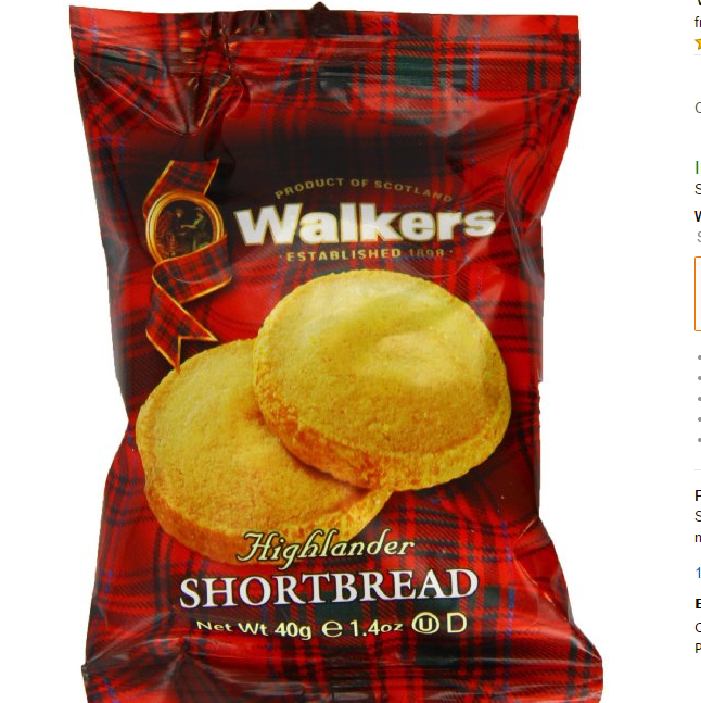 史低價！英國進口餅乾 Walkers沃克斯奶油小圓酥，2塊/包。共24包，現點擊coupon后僅售$12.62，免郵費