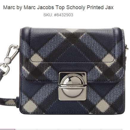 4折僅2個~Marc by Marc Jacobs Top Schooly Printed Jax女款時尚單肩印花斜背包 僅售$119.99 免運費