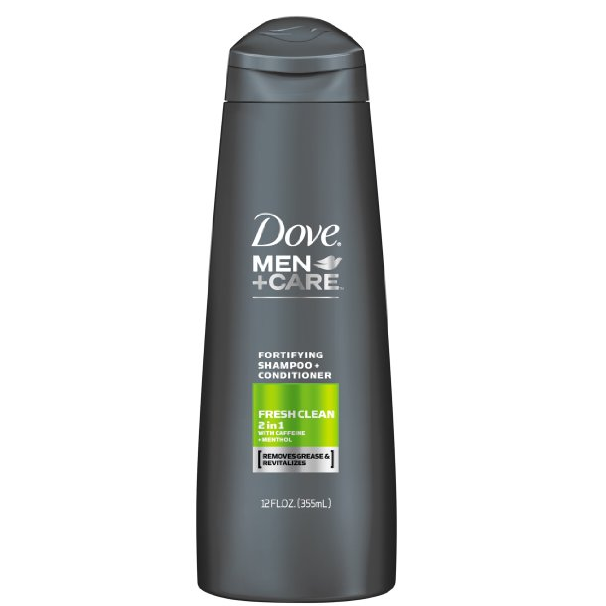 Dove 男士護理 Fresh Clean 洗護2合1洗髮水 12盎司 點擊coupon后僅售$2.58 免郵費