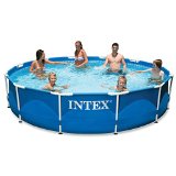 史低价！Intex 12ft X 30in金属框架游泳池 点击Coupon后 $89.99 免运费