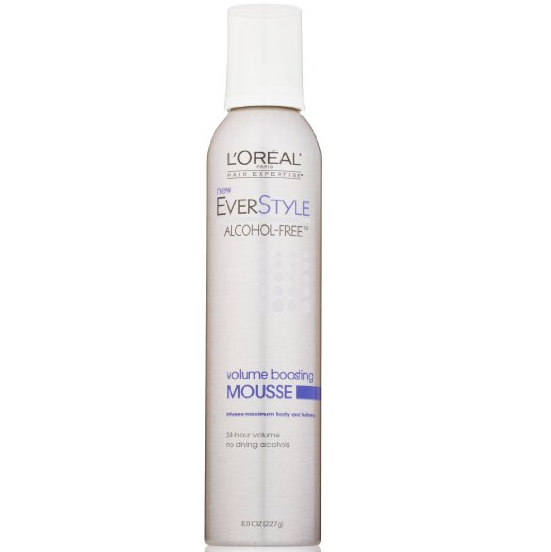 L'Oreal Paris EverStyle Volume Boosting Mousse, Alcohol-Free, 8.0 Fluid Ounce $4.74