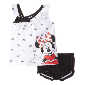 Disney迪士尼 Baby-Girls 米妮新生兒-9個月女寶兩件套 原價$34.00 特價只要$20.40(40%off)