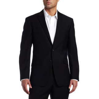 Kenneth Cole REACTION Men's Black-Solid Suit Separate Jacket $74.94