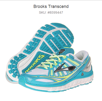 Brooks Transcend 女士跑鞋 现价$74.99 免邮费